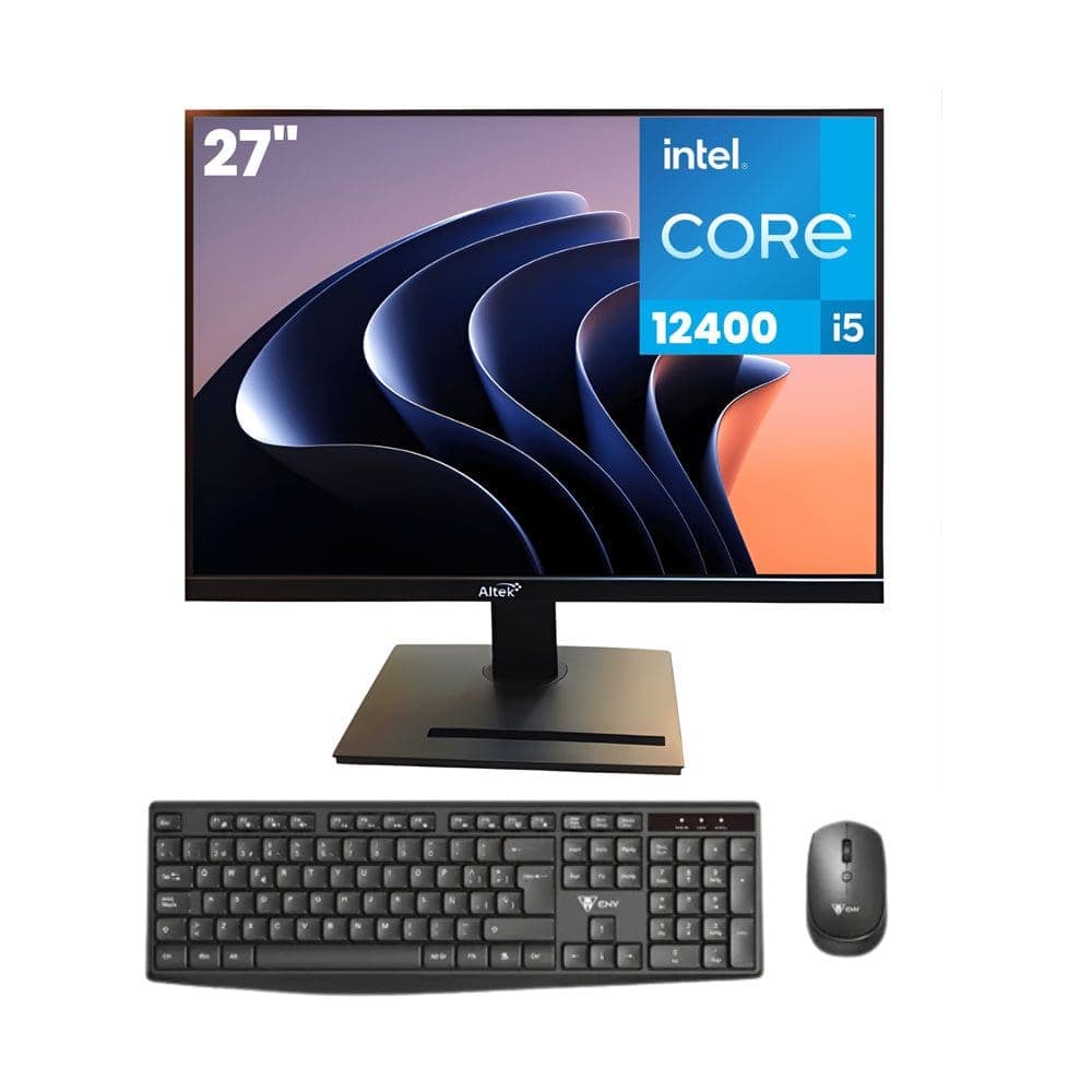 ALTEK INTEL CORE 5-14400, 16 GB RAM, 512 GB SSD, 27”, TECLADO Y MOUSE WIRELESS 2.4 GHZ